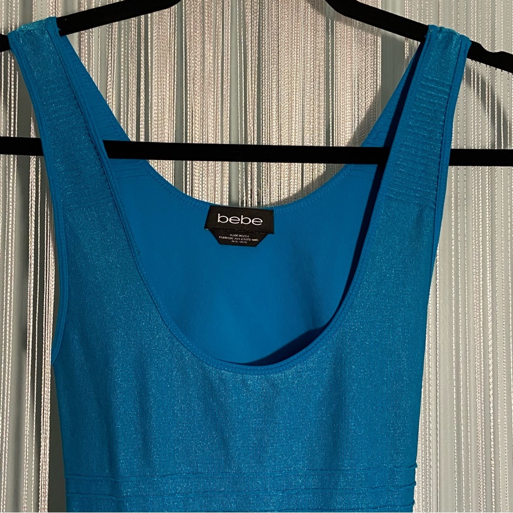 Bebe Ribbed Cut Out Midi Dress - Picture 4 of 16
